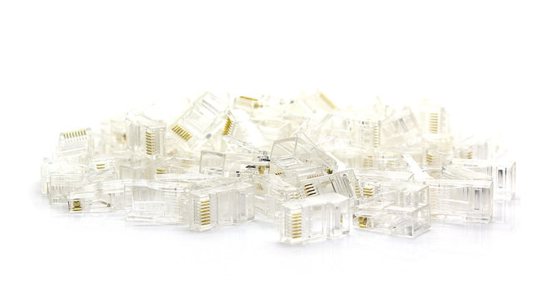 RJ45 Connector (100 in 1) Pack