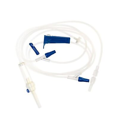 TrueCare™ IV Pump Set 2 Ports 10 Drops / mL 97 Inch Tubing (BX/50EA)