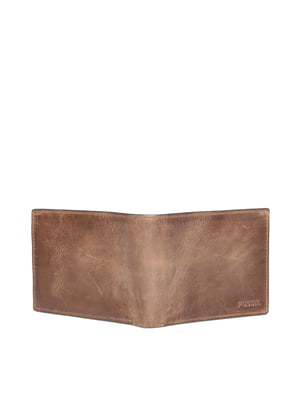 Men Brown Genuine Cowhide Leather Wallet