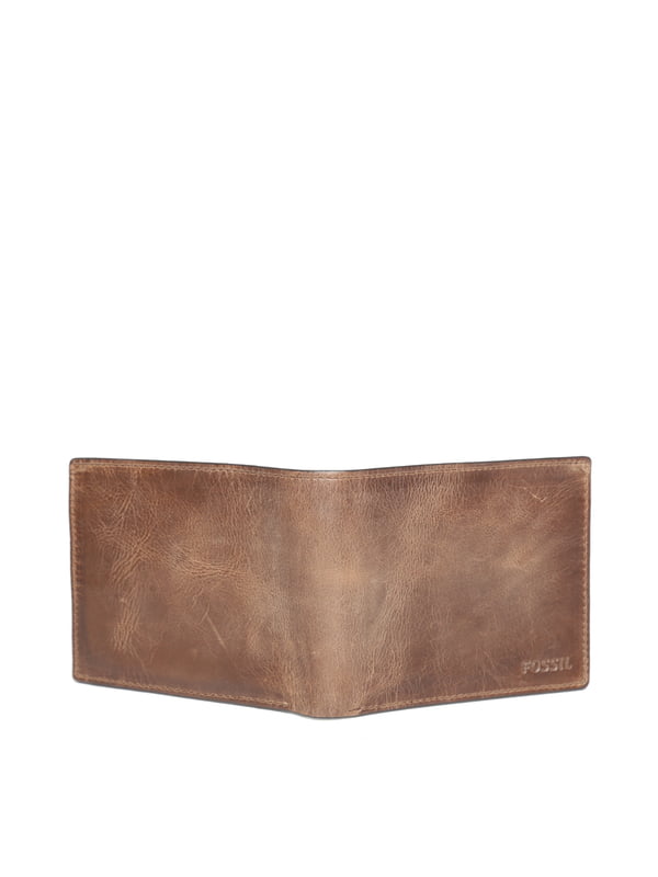 Men Brown Genuine Cowhide Leather Wallet