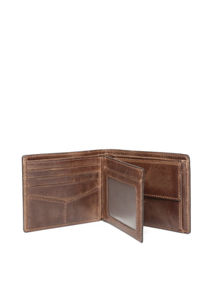 Men Brown Genuine Cowhide Leather Wallet