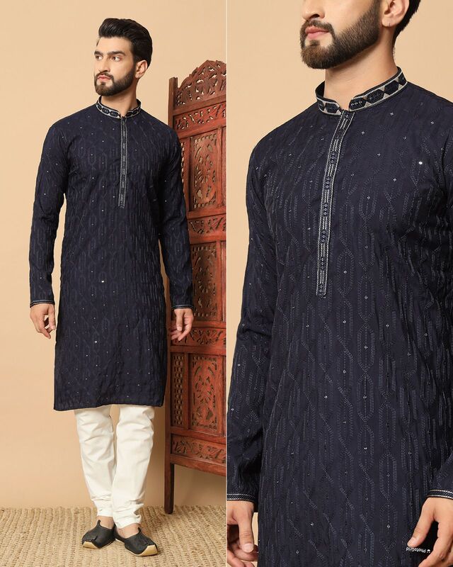 C025: Beautiful Mens Kurta Pajama With Jacket