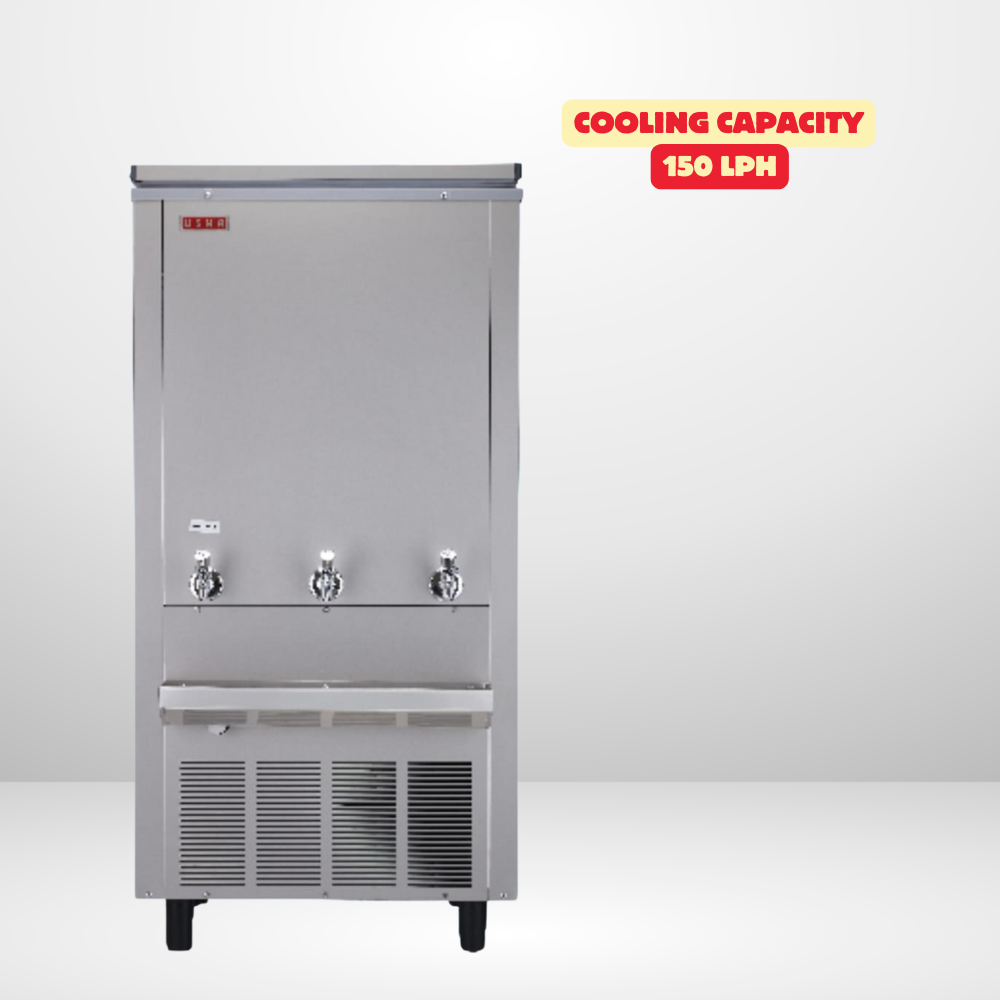 Usha Stainless Steel Water Cooler SS150150G-NC with 150 LPH Cooling Capacity.