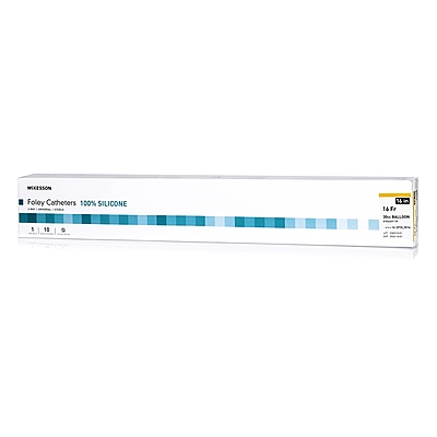 McKesson Silicone Foley Catheter 2-Way Standard Tip, 30 cc Balloon