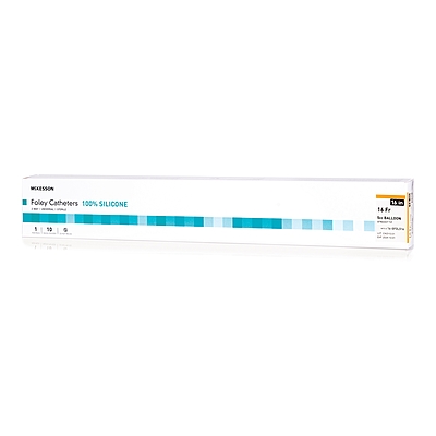 McKesson Silicone Foley Catheter 2-Way Standard Tip, 5 cc Balloon