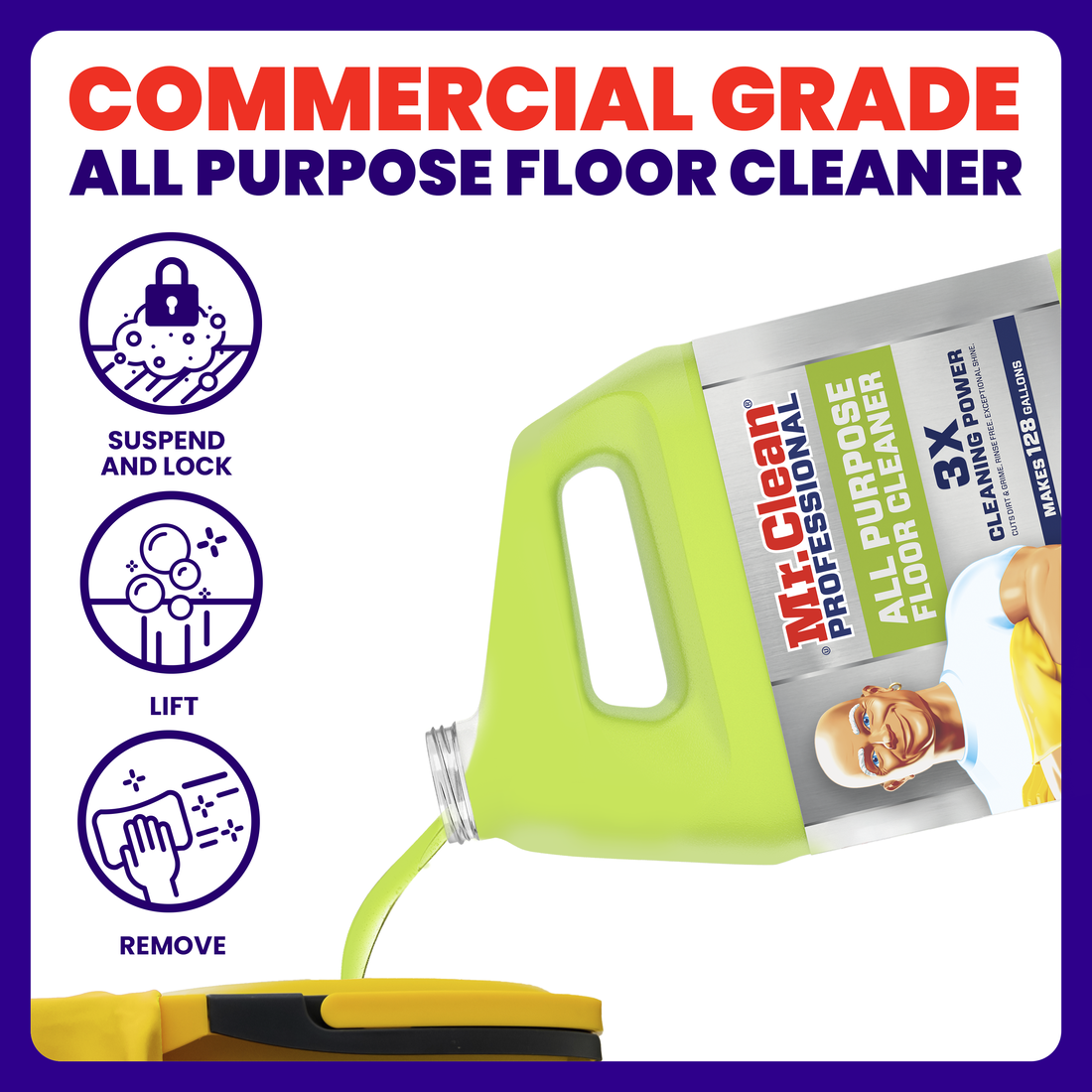 P&G Professional Mr. Clean Finished Floor Cleaner 1 Gallon Bulk Liquid Concentrate 3 / cs