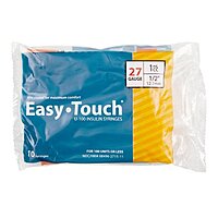 EasyTouch™ Standard Insulin Syringe with Needle 1 mL 27 Gauge 1/2″ Non-Safety