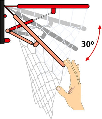 Sport-Thieme "Outdoor" Folding Basketball Hoop Sport-Thieme "Outdoor" Folding Basketball Hoop