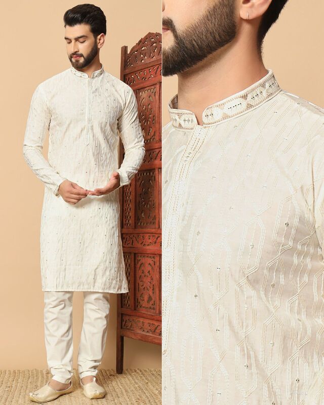 C025: Beautiful Mens Kurta Pajama With Jacket