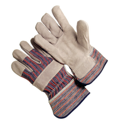 Work Glove, Regular Grade 2.5′ Rubberized Cuff, Lined Palm