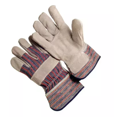 Work Glove, Regular Grade 2.5′ Rubberized Cuff, Lined Palm