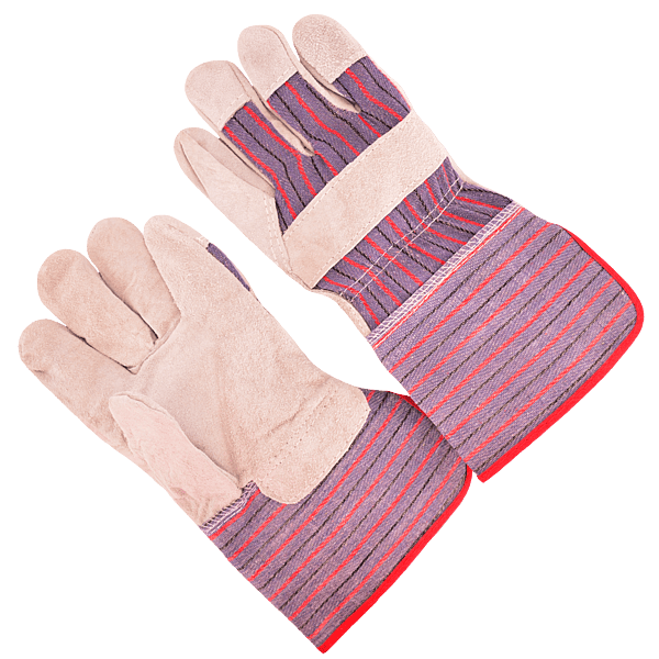 leather palm,4.5" pasted cuff, large