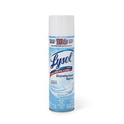 Lysol® Surface Disinfectant Alcohol Based Aerosol Spray 19 oz Crisp Linen Scent