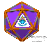 Full Dice - Cornhole (Lawn and Beach Edition)-DarkOrange-LightSlateGray-Purple