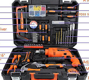 Electrical tool set with 12 Volts cordless drill Electrical tool set with 12 Volts cordless drill