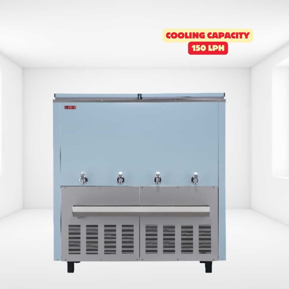 Usha Partial Steel Body Water Cooler SP150300NC with 150 LPH Cooling Capacity.