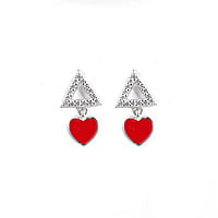Red Heart Earrings