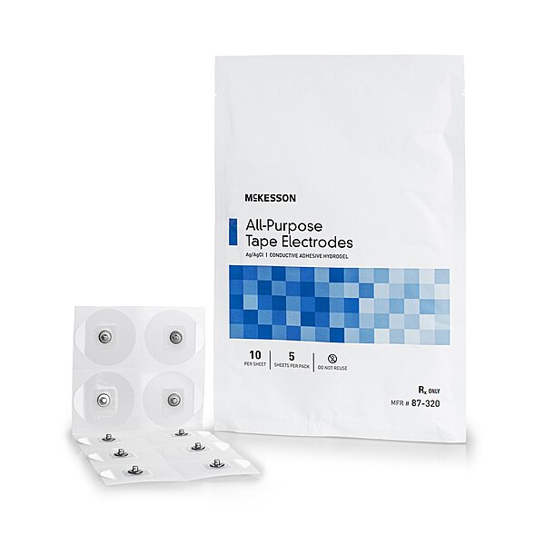 McKesson Adult ECG Monitoring Electrodes Snap Connector (PK/50EA)