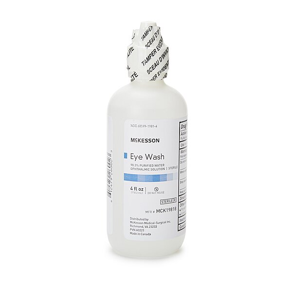 McKesson Eyewash Solution – 4 oz Squeeze Bottle