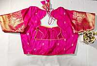 J199: Ready To Ship Beautiful Semi Gadwal Saree With Stitched Blouse J199: Ready To Ship Beautiful Semi Gadwal Saree With Stitched Blouse