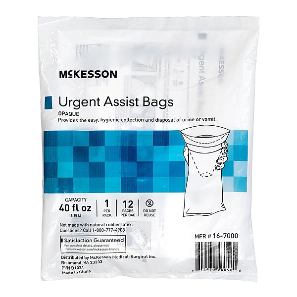 McKesson Emesis Bag 40 oz White (16-7000)