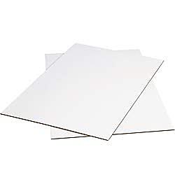 Office Depot Brand Corrugated Sheets, 40" x 30", White, Pack of 5