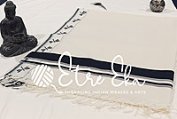 Kerala Saree from Kuthampully Designer Kara with Hand Painted Dragon Fly Design