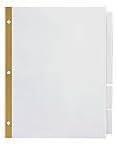 Office Depot Brand Insertable Dividers with Big Tabs, White, Clear Tabs, 5-Tab