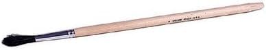 WEILER 41009 9/32" Marking Brush - Black Bristle, 1-3/8" Trim, Long Lacquered Handle
