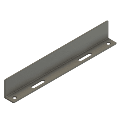 11" L Shaped Bracket - Black