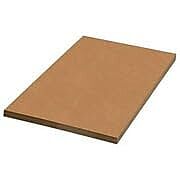 Aviditi Corrugated Cardboard Sheets, 18" x 18", Kraft Brown, for Packing, Mailing, and Protecting Products from Forklift Damage, 50 Sheets