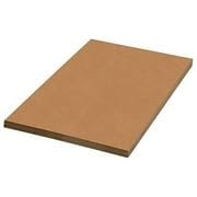 Aviditi Corrugated Cardboard Sheets, 18" x 18", Kraft Brown, for Packing, Mailing