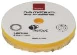 RUPES 9.NW80M Yellow Wool Polishing Pad, Precision Pro Medium - Ø 80mm Single Pad