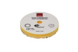 RUPES 9.NW80M Yellow Wool Polishing Pad, Precision Pro Medium - Ø 80mm Single Pad