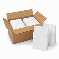 12# White Paper Bags 2/500