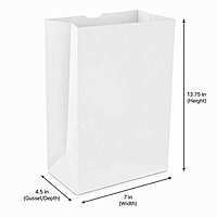 12# White Paper Bags 2/500
