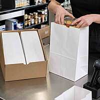 12# White Paper Bags 2/500