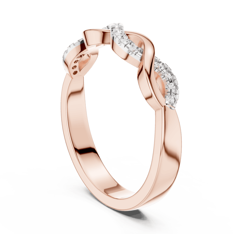 Twirl diamond Band