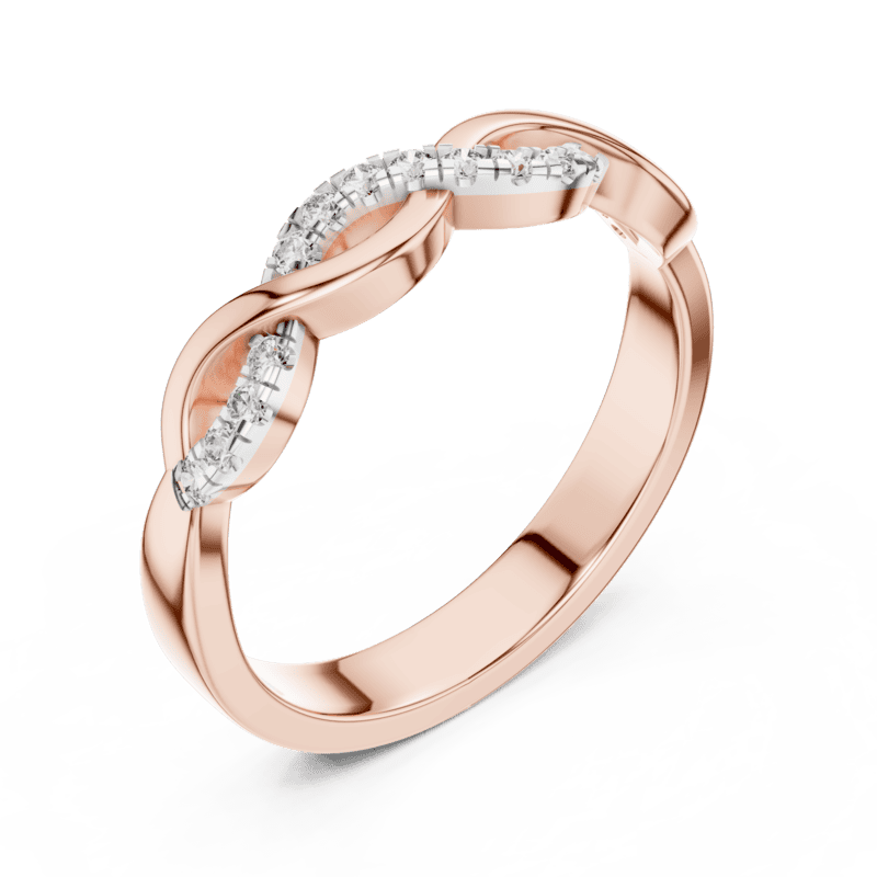 Twirl diamond Band