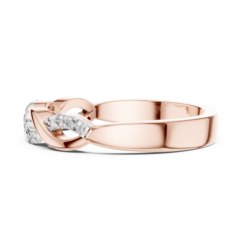 Twirl diamond Band
