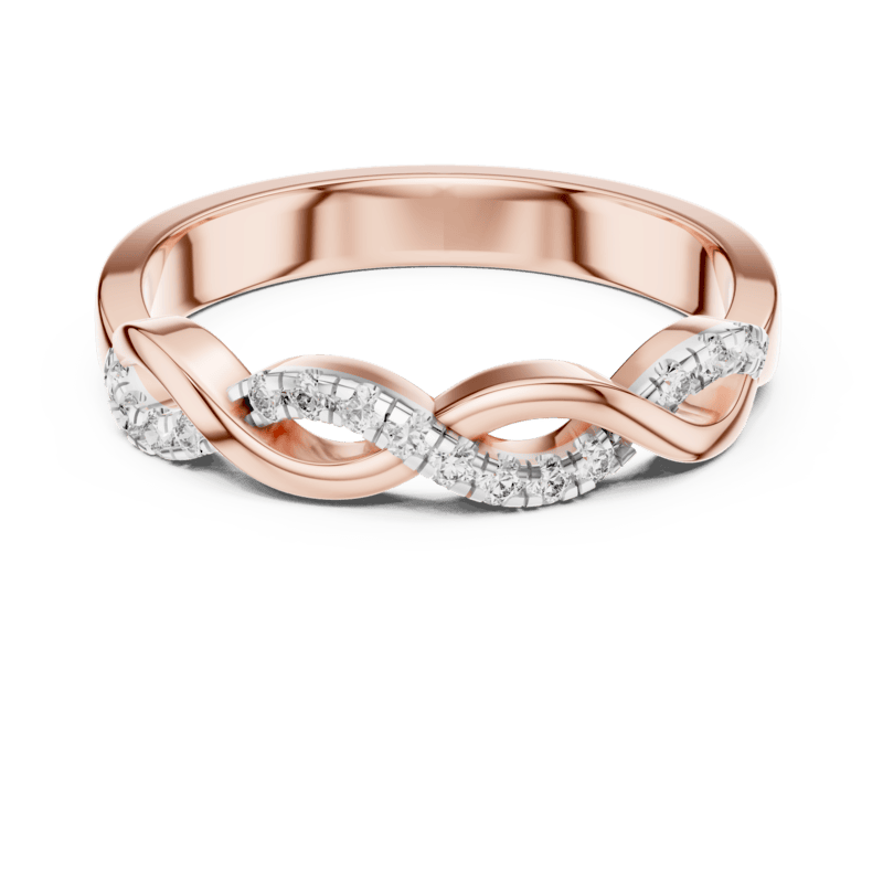 Twirl diamond Band
