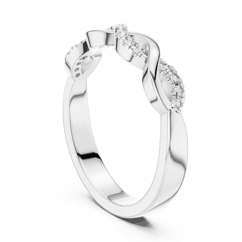 Twirl diamond Band
