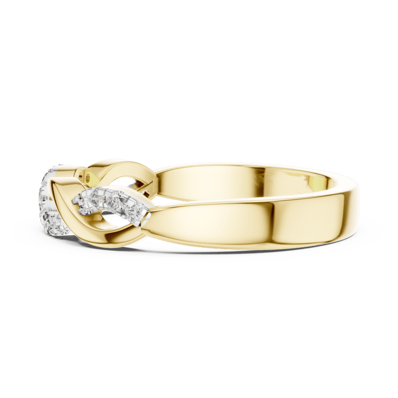 Twirl diamond Band
