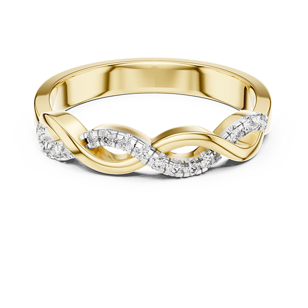Twirl diamond Band