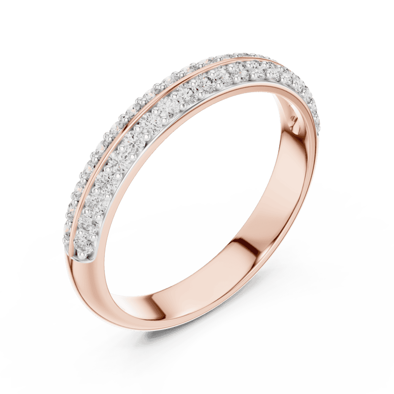Parallel Pave band 3mm