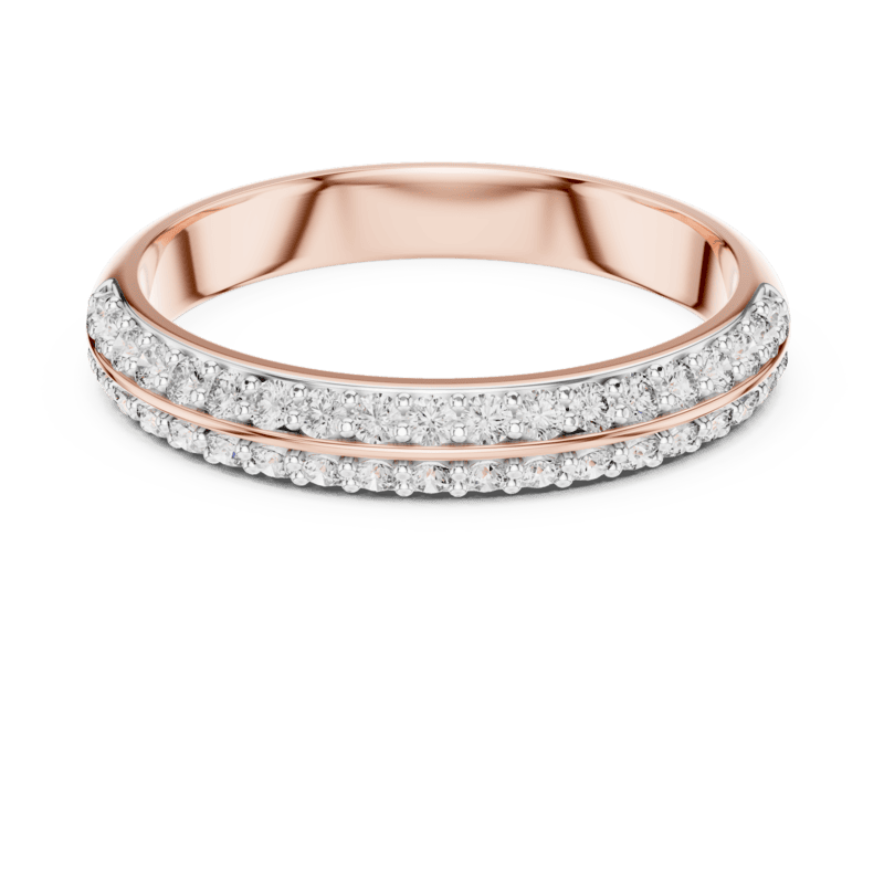 Parallel Pave band 3mm
