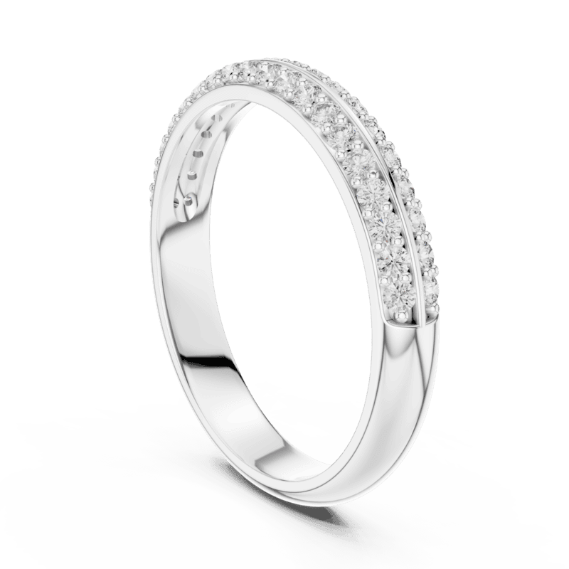 Parallel Pave band 3mm