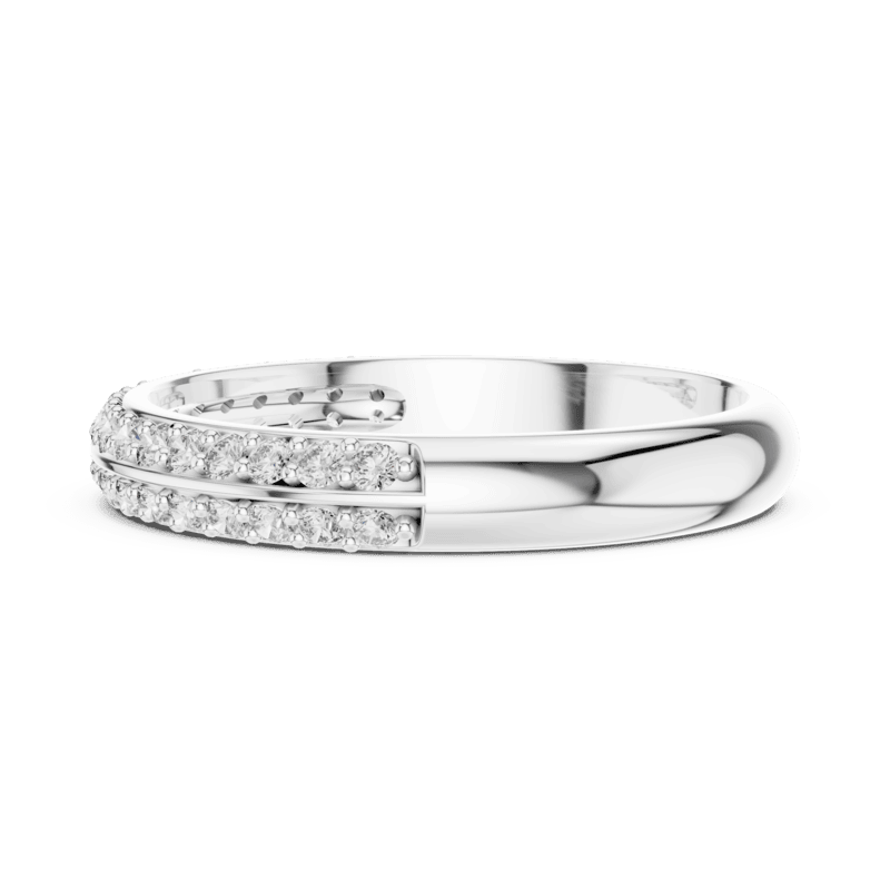 Parallel Pave band 3mm