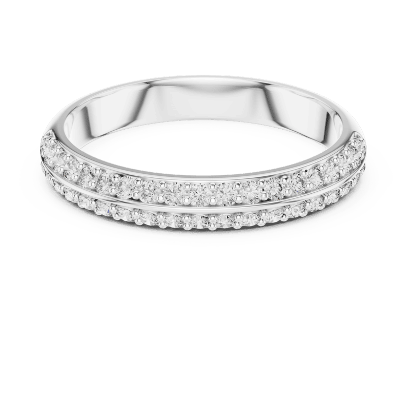 Parallel Pave band 3mm