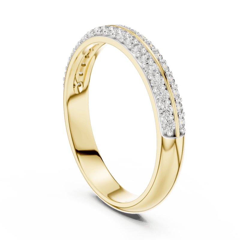 Parallel Pave band 3mm